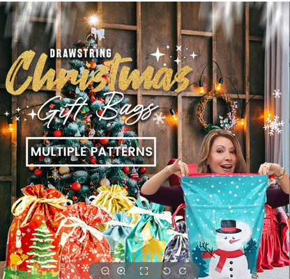 💝 Oferta especial 49 % DE DESCUENTO🎁Bolsas de regalo navideñas con diseño de cordón🎅