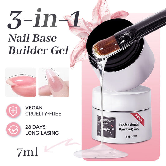 🎉Compre 3 y llévese 2 gratis💅Gel base para uñas multifuncional 3 en 1 de alta transparencia