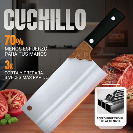 🔪🌟🍳Cuchillo de cocina forjado, afilado y duradero✂️🥩