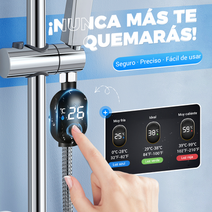 ⏳Tiempo limitado 50 % de descuento💥Cabezal de ducha Indicador LED externo Indicador de temperatura del agua Accesorios