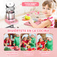 🎁[El mejor regalo para un niño]🍳Mini juguetes de cocina para niños - Juego de 22 piezas