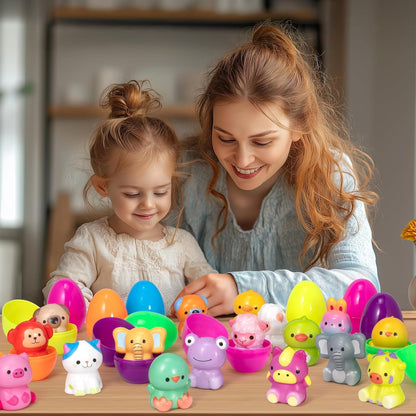 🔥Last Day Special Price !⚡50K+ SOLD🎁12/24PCS Easter Eggs Prefilled Slow Rising Squishy Toys