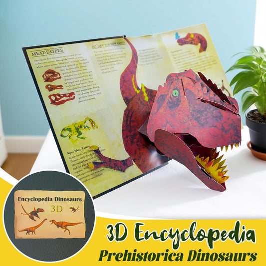 🦖Enciclopedia 3D Prehistórica de los Dinosaurios: ¡Enciende el viaje intelectual de los niños! 📚