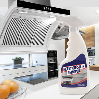 Espray espumoso para eliminar manchas de aceite pesado en la cocina