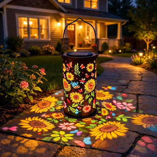 🔥 OFERTA HOT 49 % DE DESCUENTO – 🌞 Linterna Solar de Jardín con Girasol Colorido y Brillant