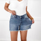 💖ÚLTIMO DÍA DE REBAJAS 50 % DE DESCUENTO🩳Pantalones cortos vaqueros de talle alto con bajo deshilachado