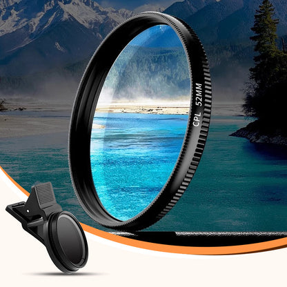 Filtro polarizador circular ultrafino con abrazadera