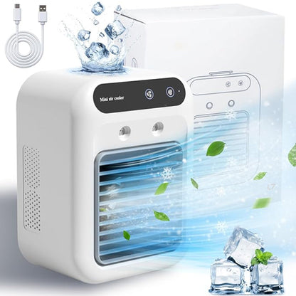 ¿Calor en la oficina o en casa? 2 en 1: ventilador y humidificador, fresco e hidratado. 💨💧