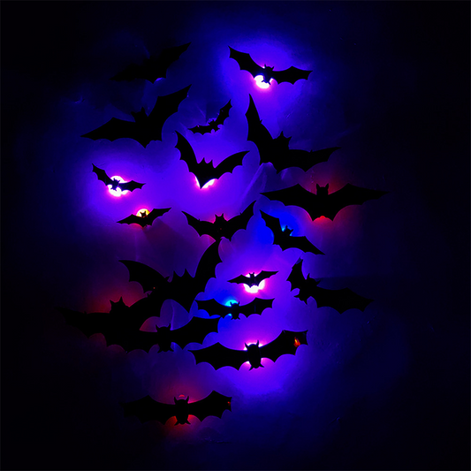 🔥 ÚLTIMO DÍA DE PROMOCIÓN - 50 % DE DESCUENTO 🔥🦇Decoración de pared LED con murciélagos en 3D para Halloween
