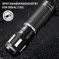 Mini linterna LED recargable de alto brillo.