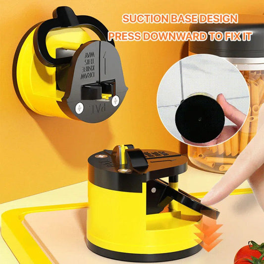 Mini afilador de cuchillos con ventosa