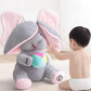 Bonito peluche de elefante para jugar al escondite