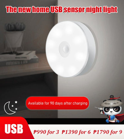 ⏳¡OFERTA LIMITADA! ¡COMPRA 2 Y LLÉVATE 1 GRATIS! ✨Luces nocturnas con sensor de movimiento y 8 LED.