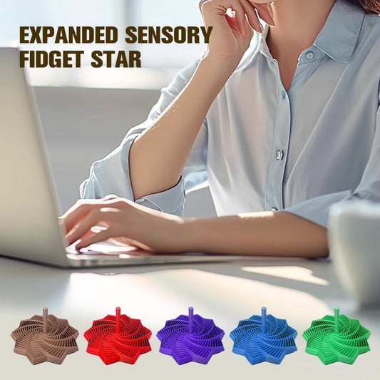 Estrella sensorial expandida para jugar con las manos