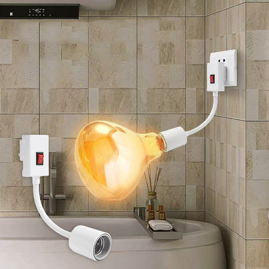 Enchufe para luz de baño de alta potencia con interruptor