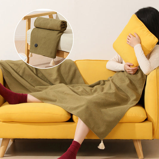 ❄️Manta eléctrica portátil con cremallera y calentamiento suave☀️