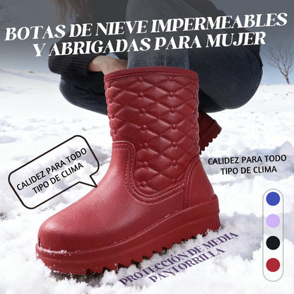 Botas de Nieve Impermeables y Abrigadas para Mujer