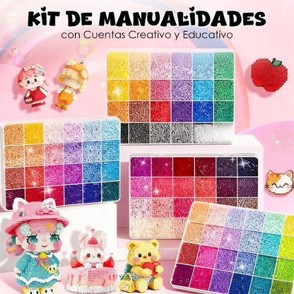 Kit de Manualidades con Cuentas Creativo y Educativo