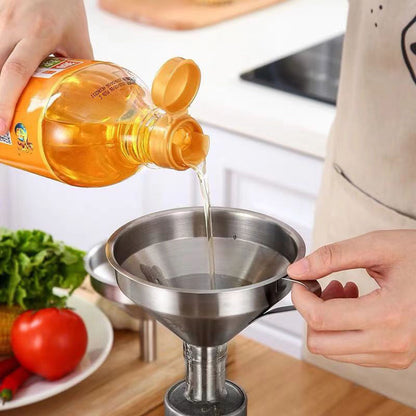 Embudo filtrante de acero inoxidable