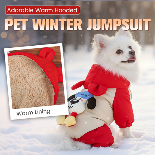 ⏳Navidad Por tiempo limitado ⏰Adorable y cálido mono de invierno con capucha para mascotas