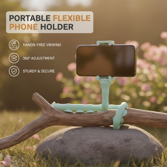 Soporte flexible portátil para teléfono