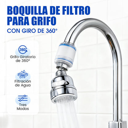 Boquilla de Filtro para Grifo con Giro de 360°