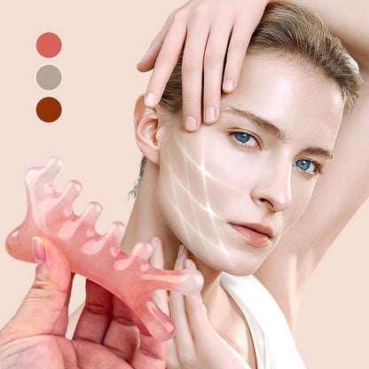 Solo hoy, 50 % de descuento🙋‍♀️ Peine multifunción para masaje capilar y herramienta Gua Sha