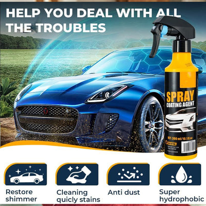 Spray de recubrimiento nanohidrofóbico para automóviles
