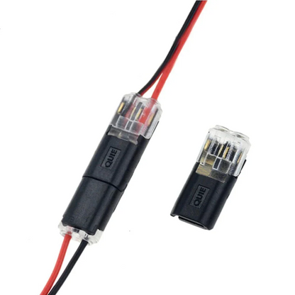 Conector enchufable de doble cable con hebilla de bloqueo -- Compre 100 y llévese 100 gratis.