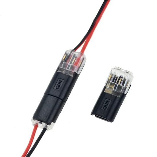 Conector enchufable de doble cable con hebilla de bloqueo -- Compre 100 y llévese 100 gratis.