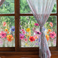 ✨¡ÚLTIMO DÍA DE REBAJAS, 50 % DE DESCUENTO!💐 Pegatina para ventana con ramo de flores de colores🖼️