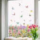 ✨¡ÚLTIMO DÍA DE REBAJAS, 50 % DE DESCUENTO!💐 Pegatina para ventana con ramo de flores de colores🖼️