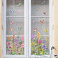 ✨¡ÚLTIMO DÍA DE REBAJAS, 50 % DE DESCUENTO!💐 Pegatina para ventana con ramo de flores de colores🖼️