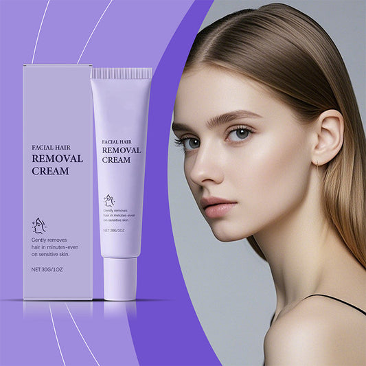 Crema para Eliminar el Vello Facial Suave y Sin Dolor