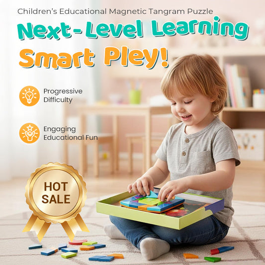 Puzzle magnético educativo Tangram para niños