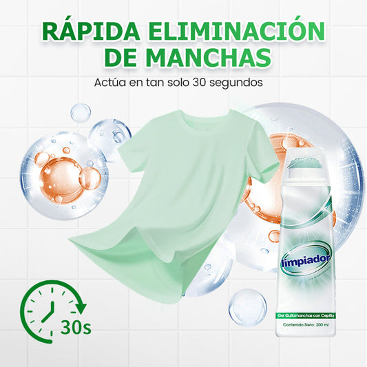 Gel Quitamanchas Enzimático Potente con Cepillo