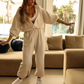 Jumpsuit con capucha casual para damas