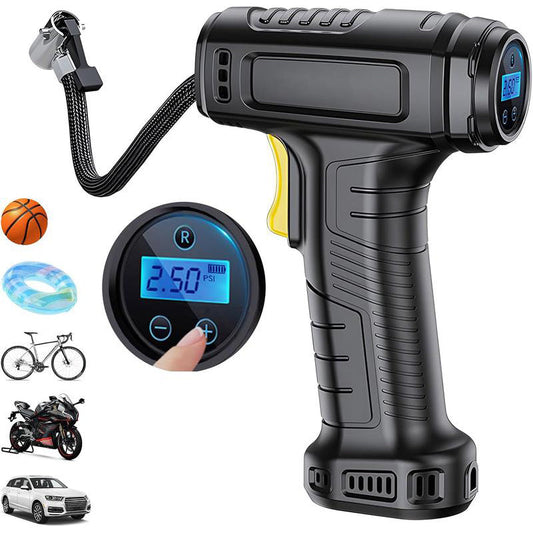 Compresor de aire portátil inalámbrico con pantalla digital