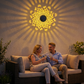 Luz proyector de mandala alimentada por energía solar