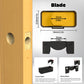 Herramienta para encastrar pestillos de puerta de 1-3/4 pulgadas y 1-3/8 pulgadas