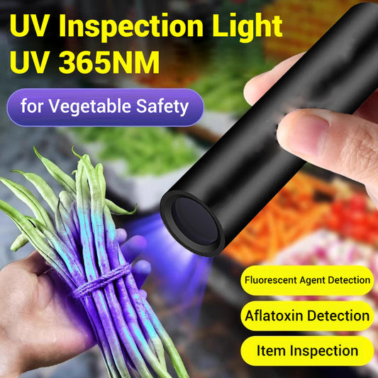 Luz de inspección UV para la seguridad de las hortalizas