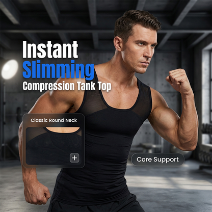 Camiseta sin mangas de alta elasticidad para hombre, ideal para hacer ejercicio y moldear la figura