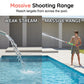 Pistola de agua con ruedas para divertirse en verano