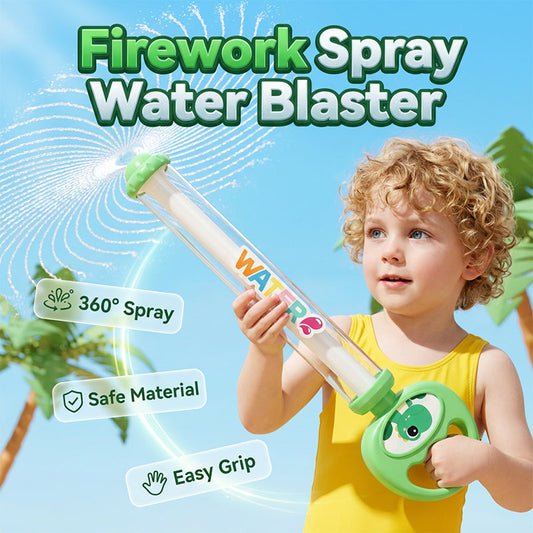 Pistola de agua con mecanismo de tracción tipo fuegos artificiales