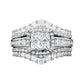 Women's Princess Cut Cubic Zirconia Filled Ring