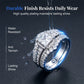 Women's Princess Cut Cubic Zirconia Filled Ring